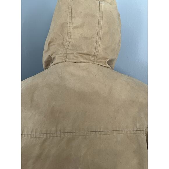 Vintage Abercrombie & Fitch Coat Womens Small Quilted Lined Military Y2K Utility - Picture 4 of 16